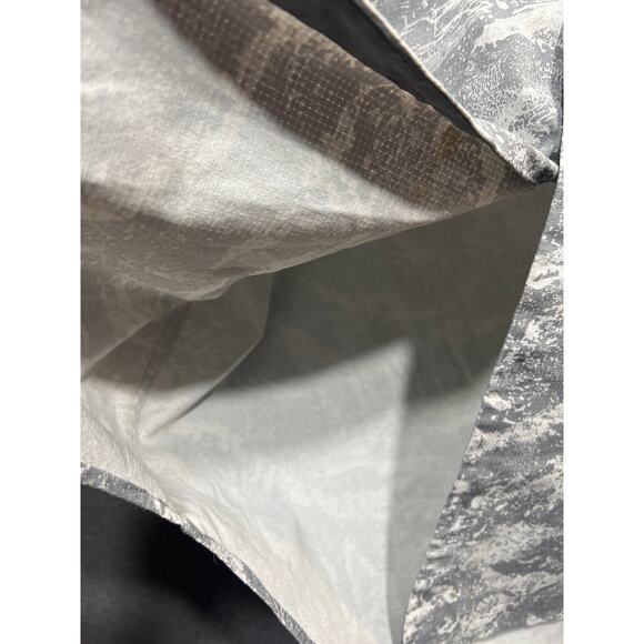 Lululemon Airing Easy Camp Collar Short Sleeve Shirt White Graphite Grey Fits L - Picture 9 of 9